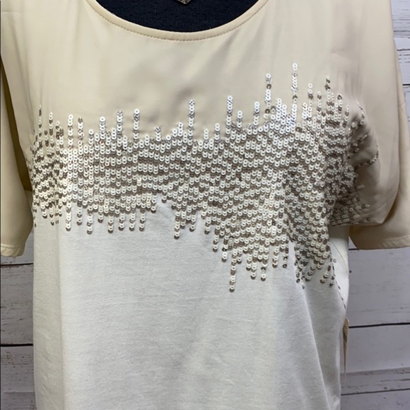 Coldwater Creek Ombré Sequins Blouse - Picture 2 of 6